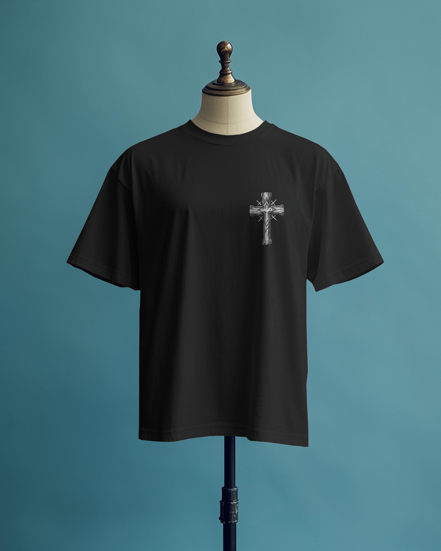 Peter 5:7 says, "Casting all your anxieties on him, because he cares for you" T-Shirt