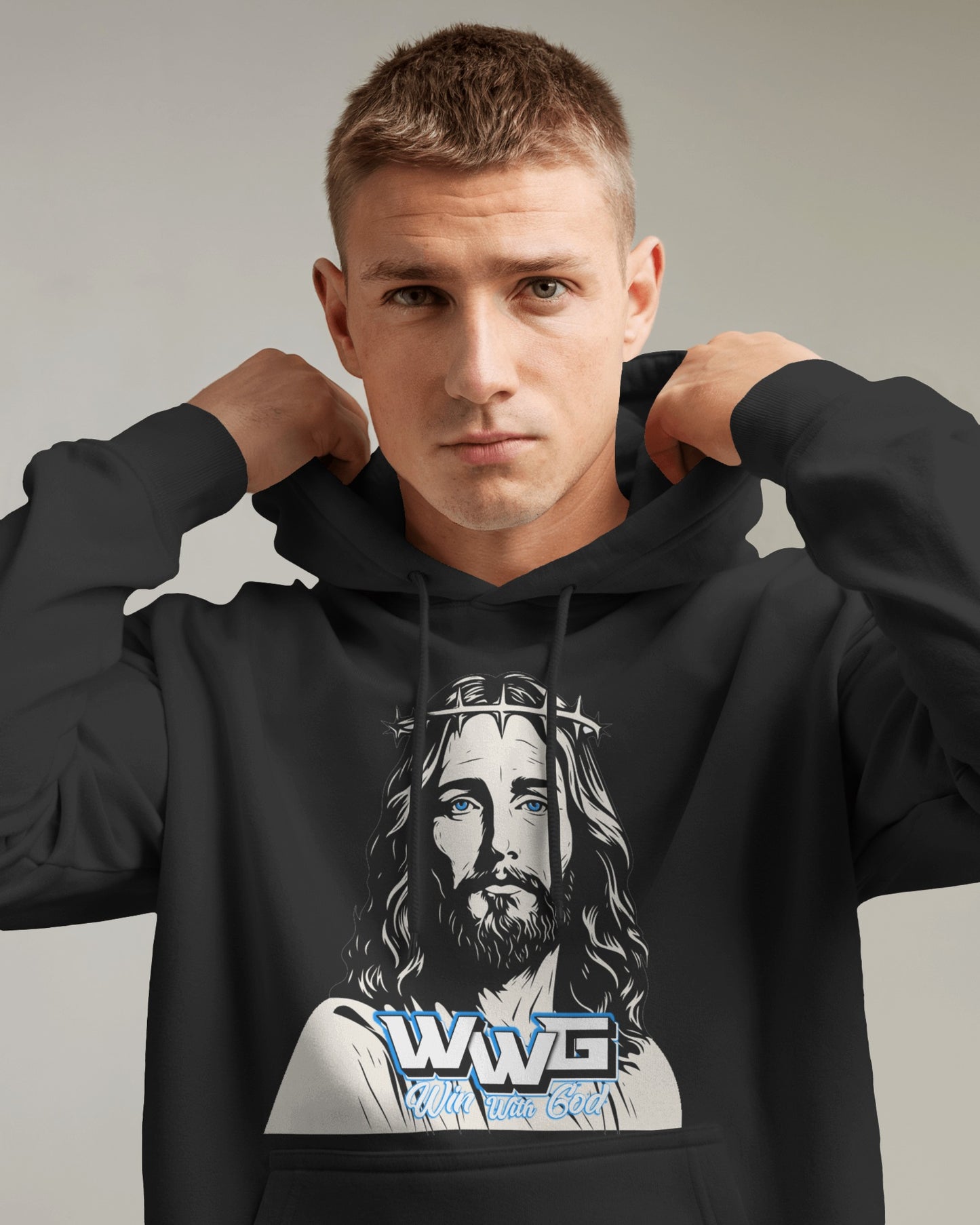 Blue Eyed Jesus Hoodie Unisex