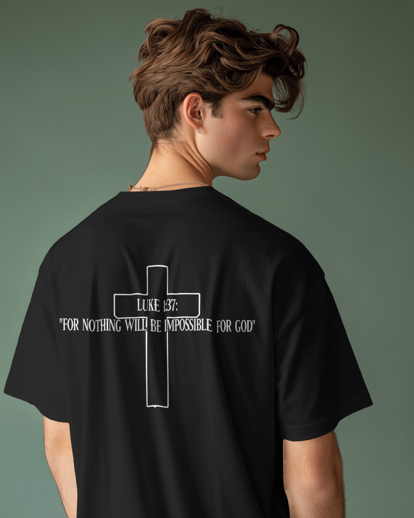 Luke 1:37 says, "For nothing will be impossible with God" T-Shirt